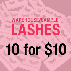Warehouse/Sample Lashes: 10 for $10